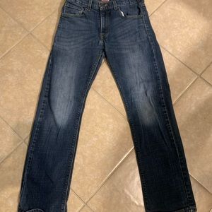 Levi’s Denizen 218 Slim Straight Fit Jeans Size 16 Adjustable Waistband
